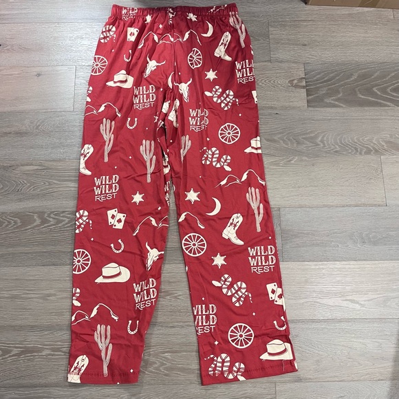 Lazy One Wild Wild Rest Men's Orange PJ Pants Lounge Sleep Pajama Bottoms L - Picture 9 of 10